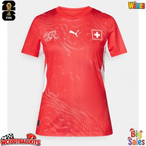 Switzerland Replica Home Stadium Shirt for Women World Cup 2026 Short Sleeve